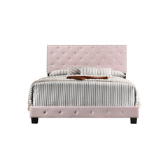 Chic Pink Transitional Full Bed