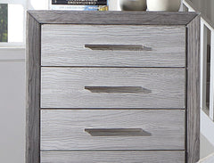 1pc Chest Transitional Style Bracket Legs Metal Ball Bearing Glides Bar Handles Gray Finish