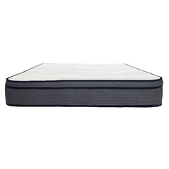 14 in. Full Size Hybrid Mattress, Multi Layer Foam and Pocket Coil Mattress in a Bed
