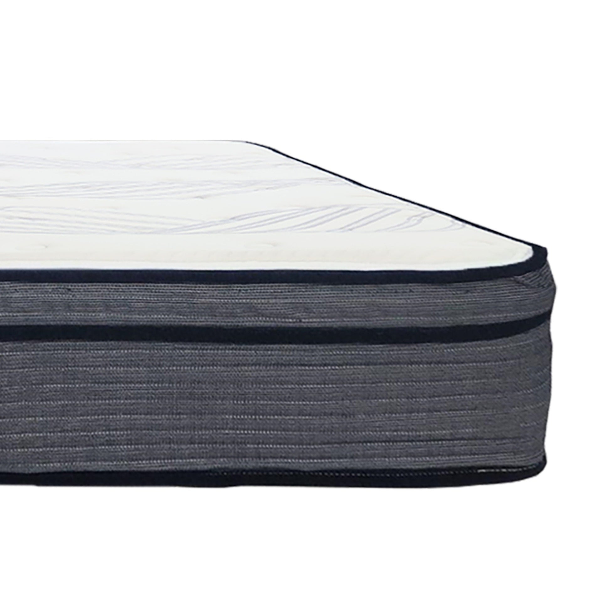 14 in. Full Size Hybrid Mattress, Multi Layer Foam and Pocket Coil Mattress in a Bed