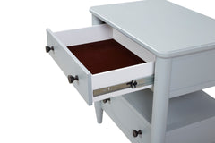 Open Nightstand Ocean Finish With 2 Drawers
