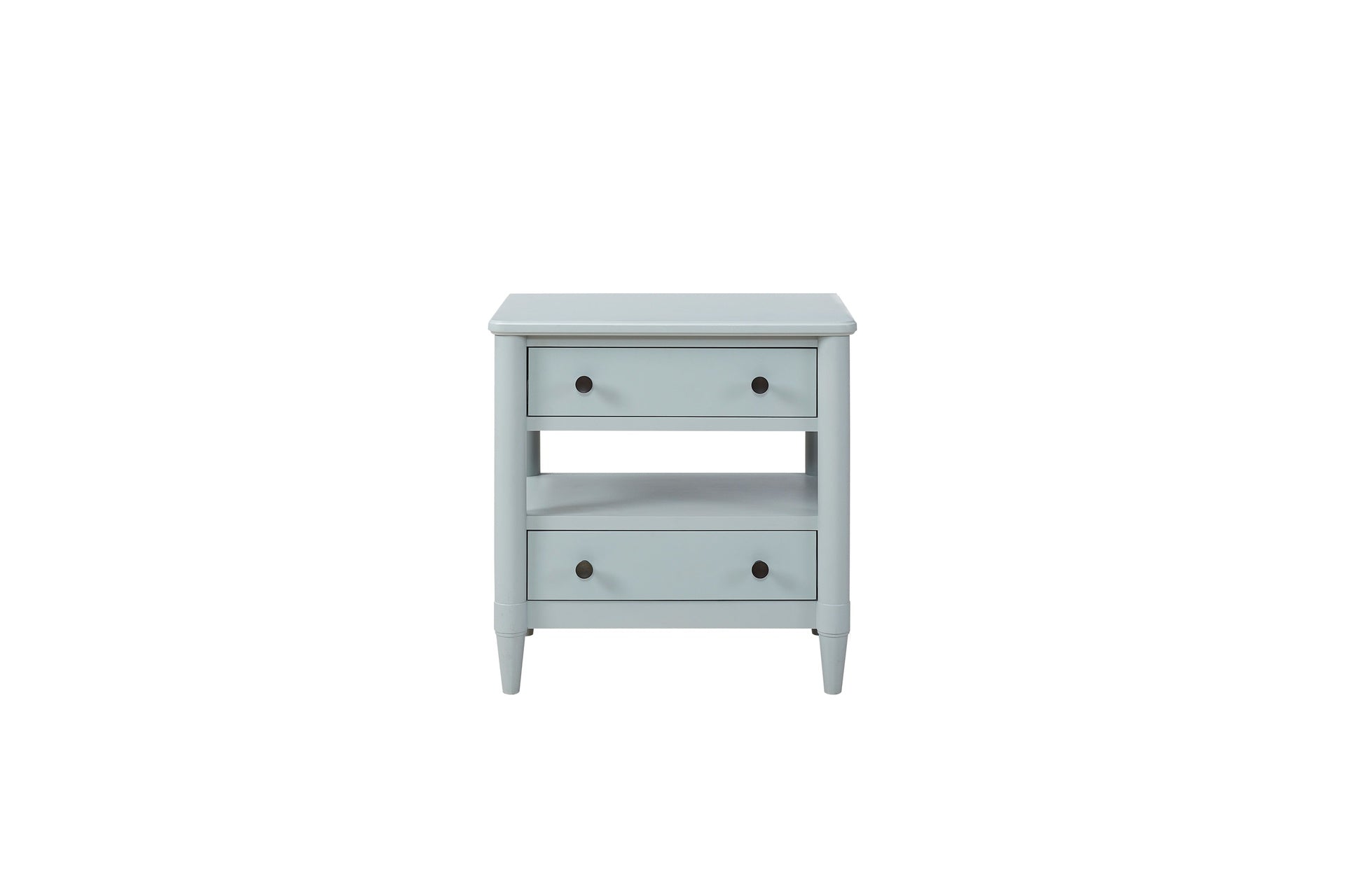 Open Nightstand Ocean Finish With 2 Drawers