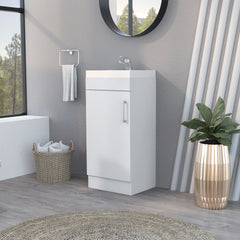 Madrid Bathroom Vanity in melamine with 1 door