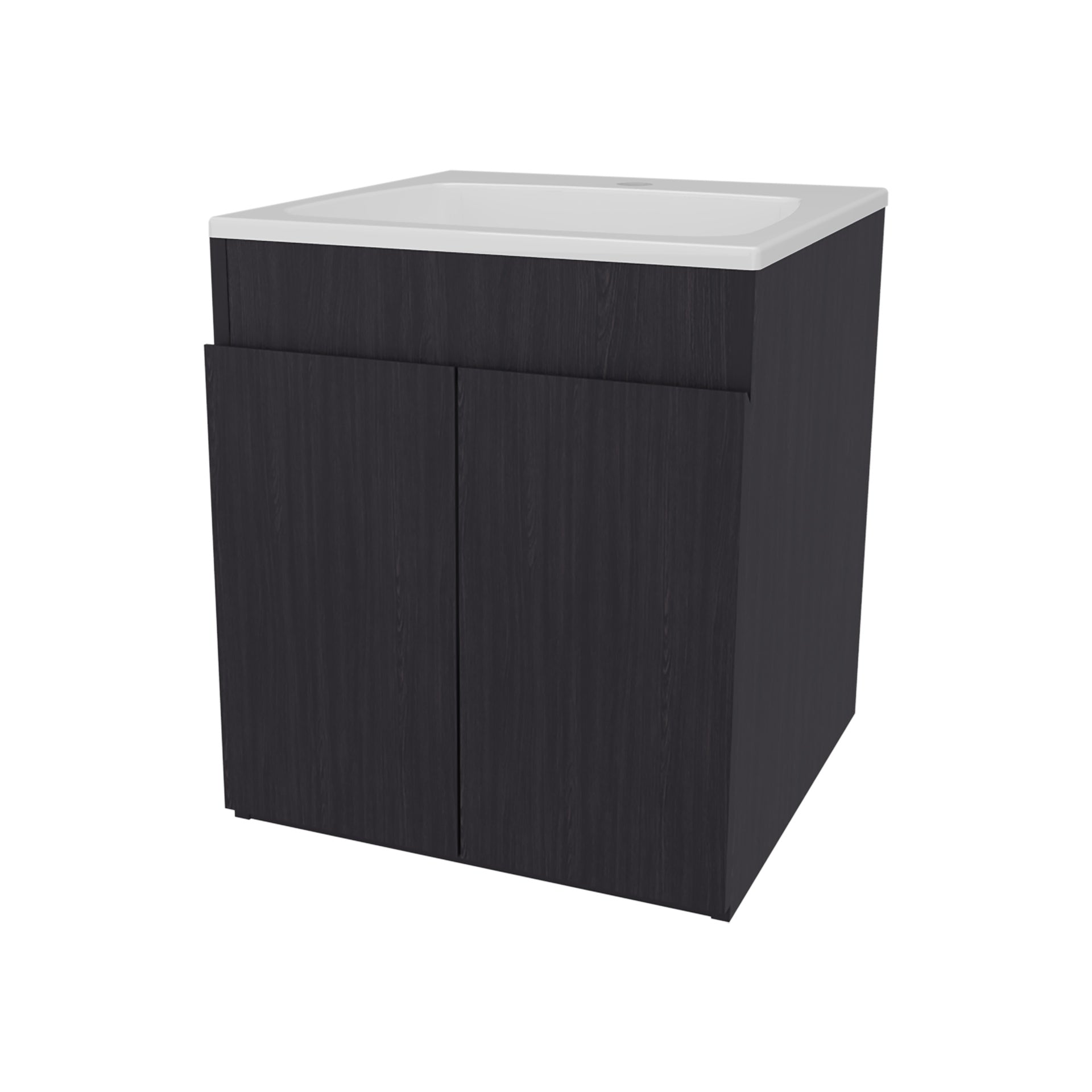 Shoshoni Bathroom Vanity with two Doors, Wengue