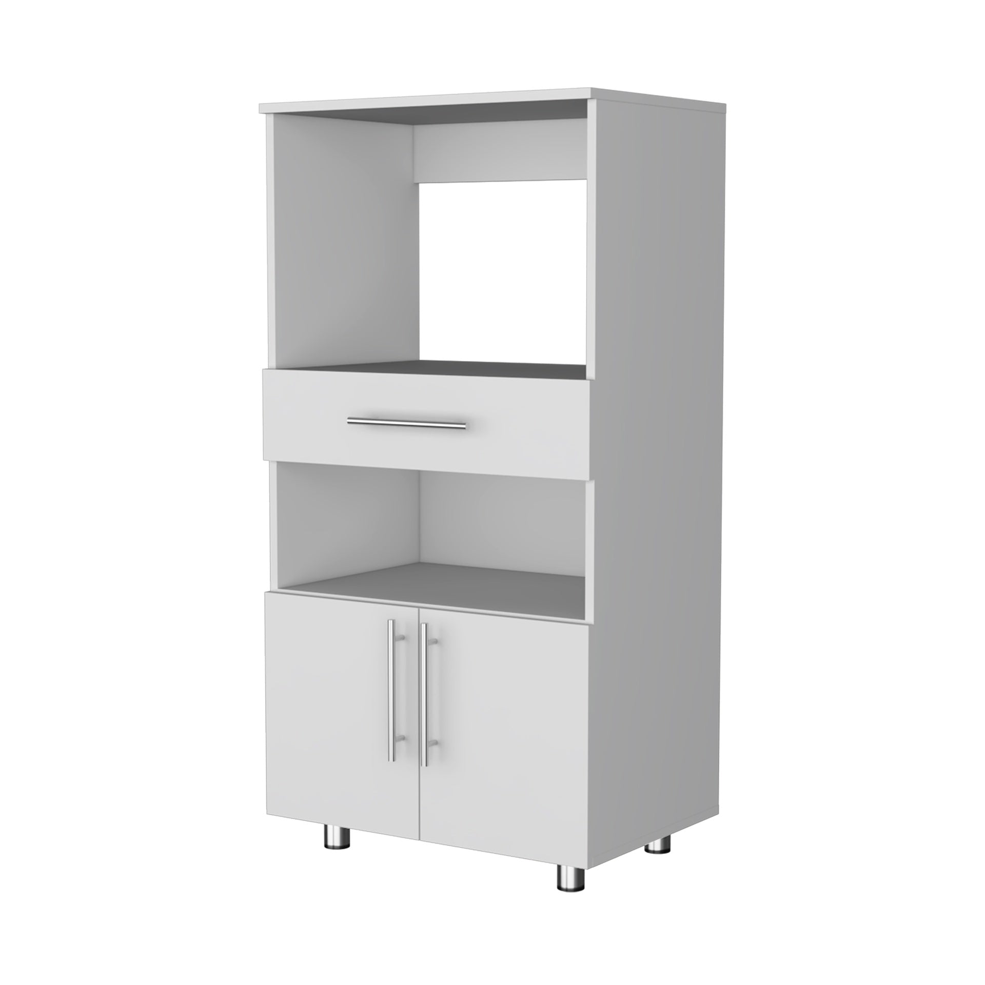 Corsica Pantry Cabinet Microwave Stand, Multi-Function with Drawer