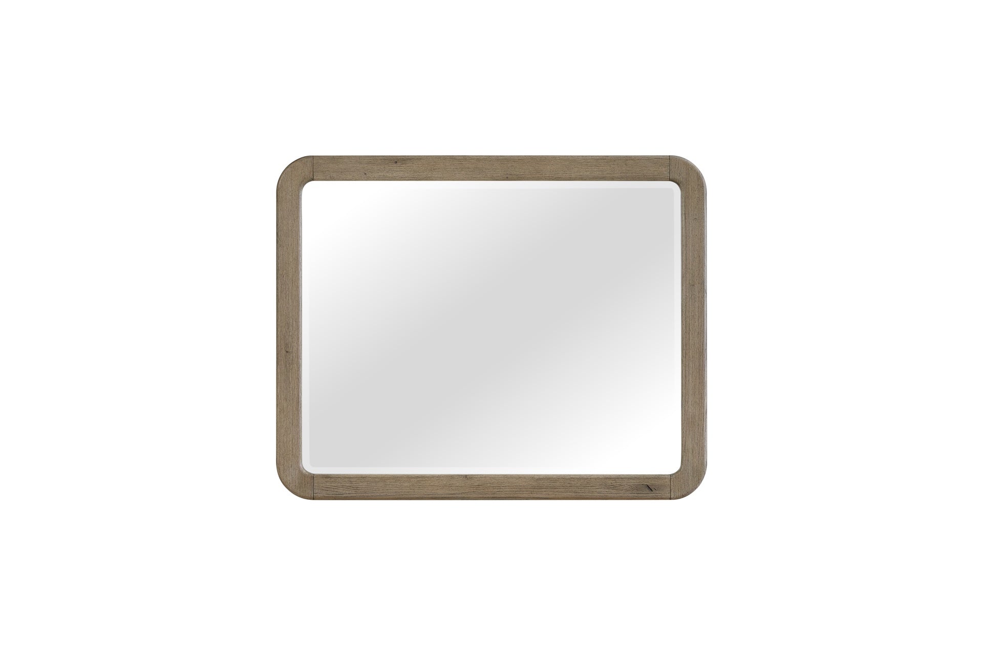 English Knotty Oak Inspired Landscape Mirror