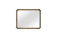 English Knotty Oak Inspired Landscape Mirror