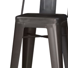 Rayne - 30" Metal Bar Stool (Set of 2) - Gun Metal Grey