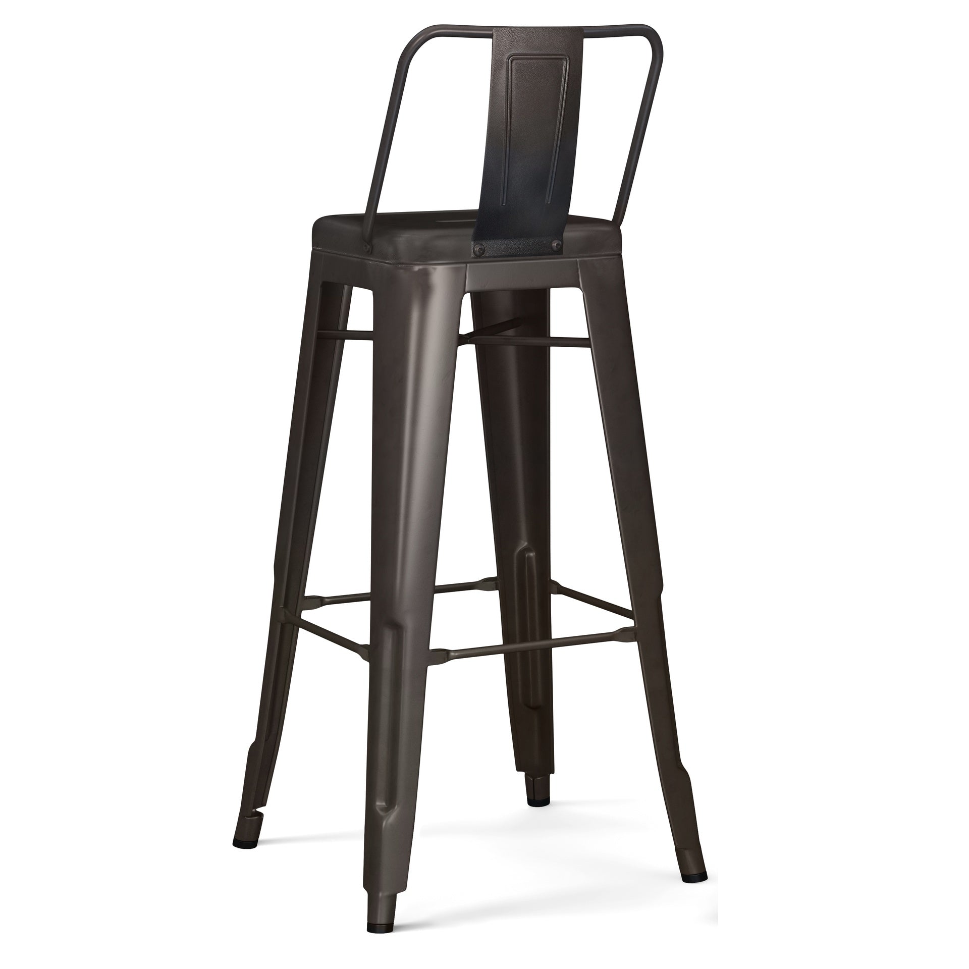 Rayne - 30" Metal Bar Stool (Set of 2) - Gun Metal Grey