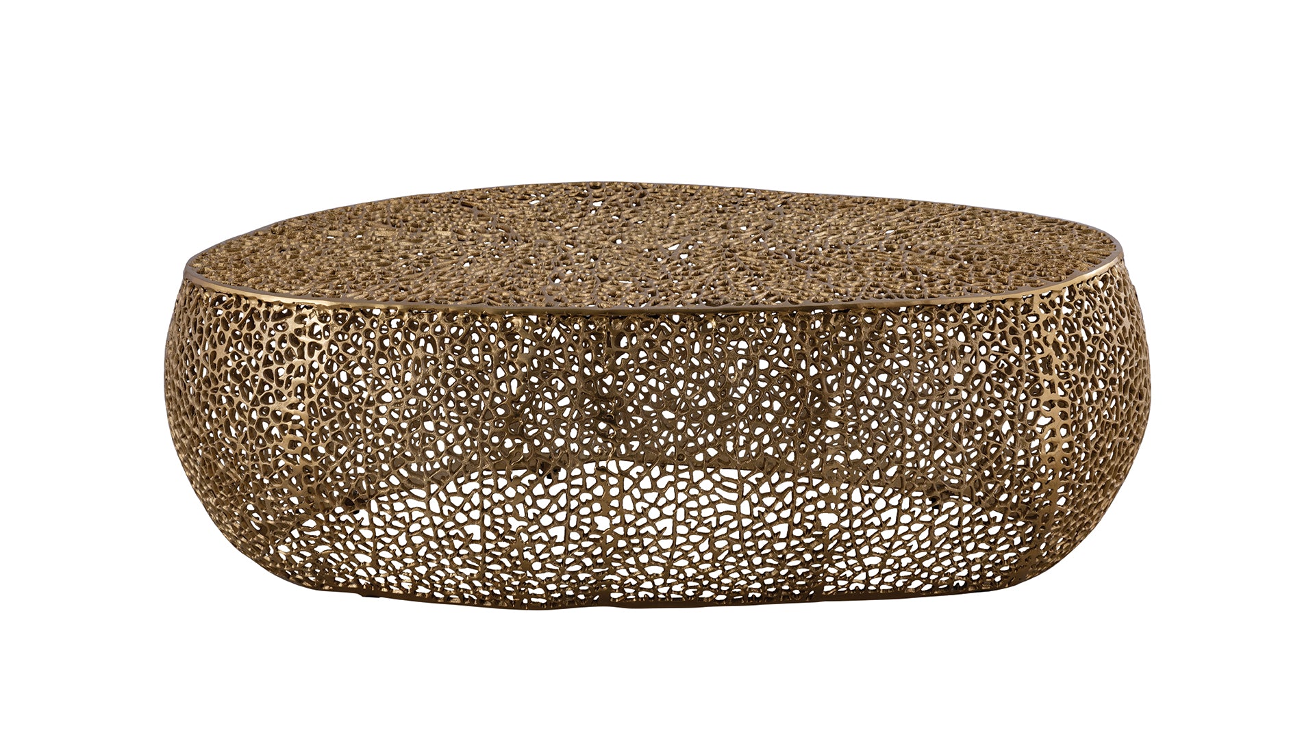 T3601-50 Oval Coffee Table Gold      same as G150108425  (NJ inventory)