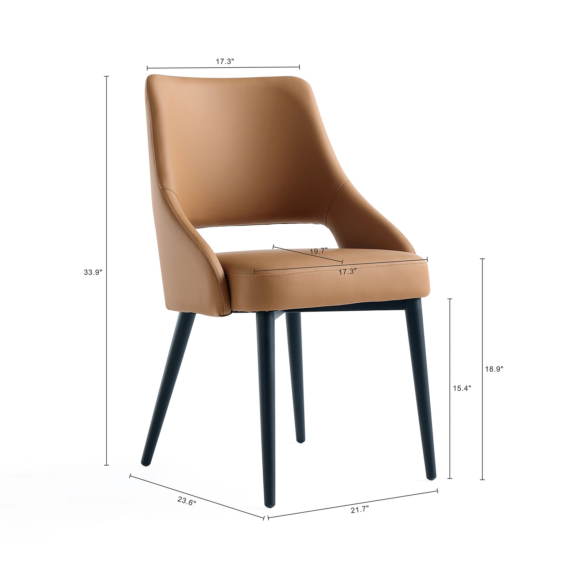 Dining Chair in Saddle
