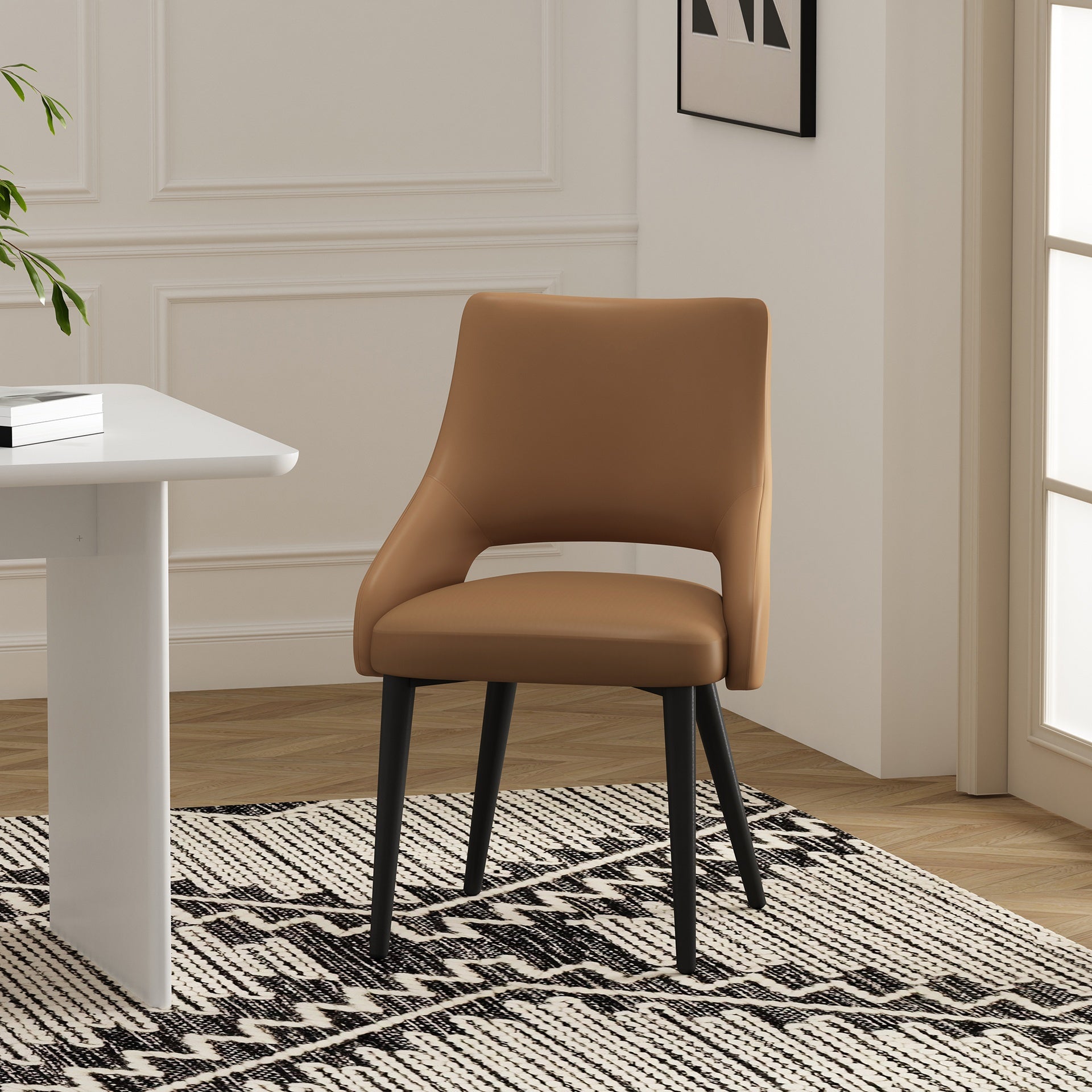 Dining Chair in Saddle