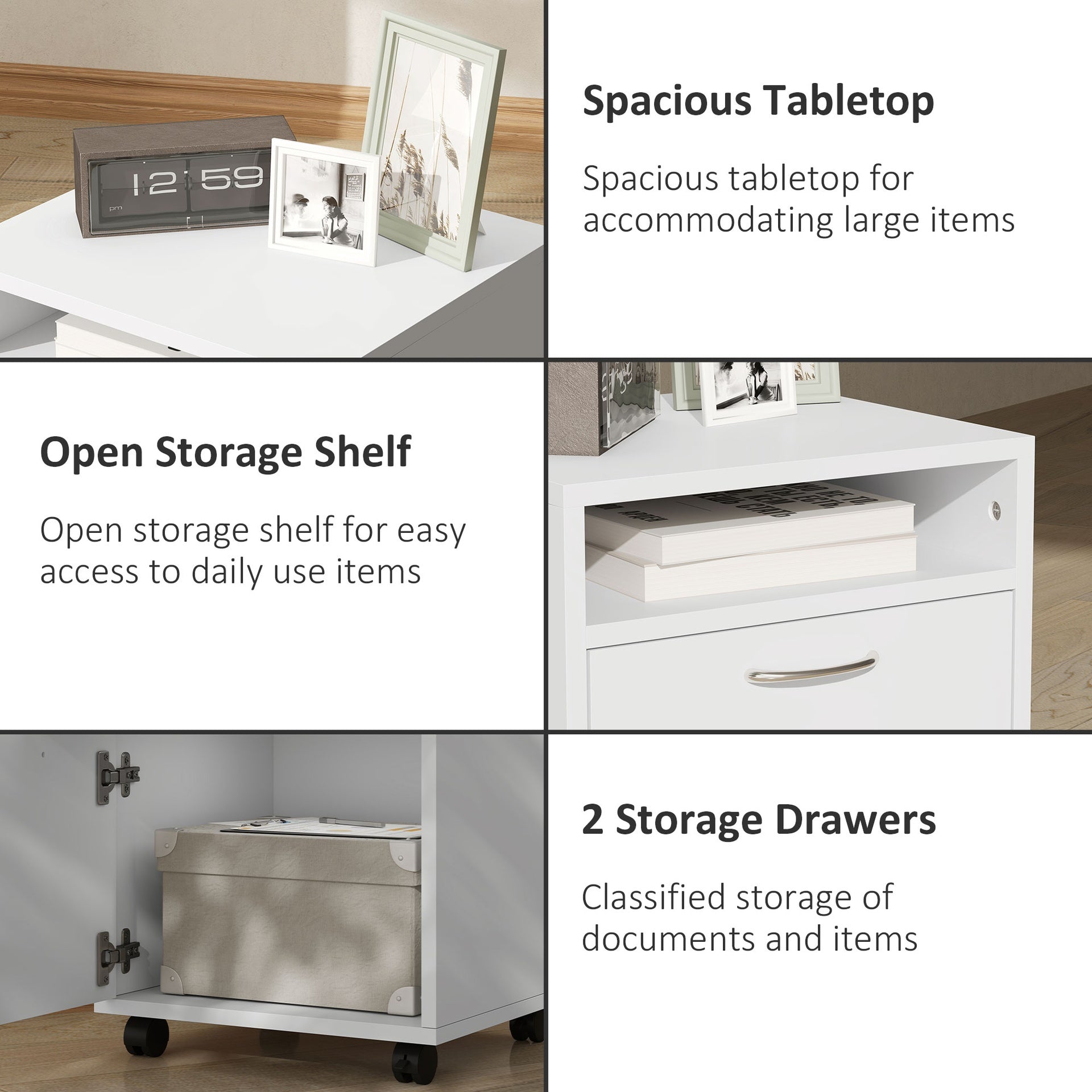 Mobile Storage Cabinet Organizer