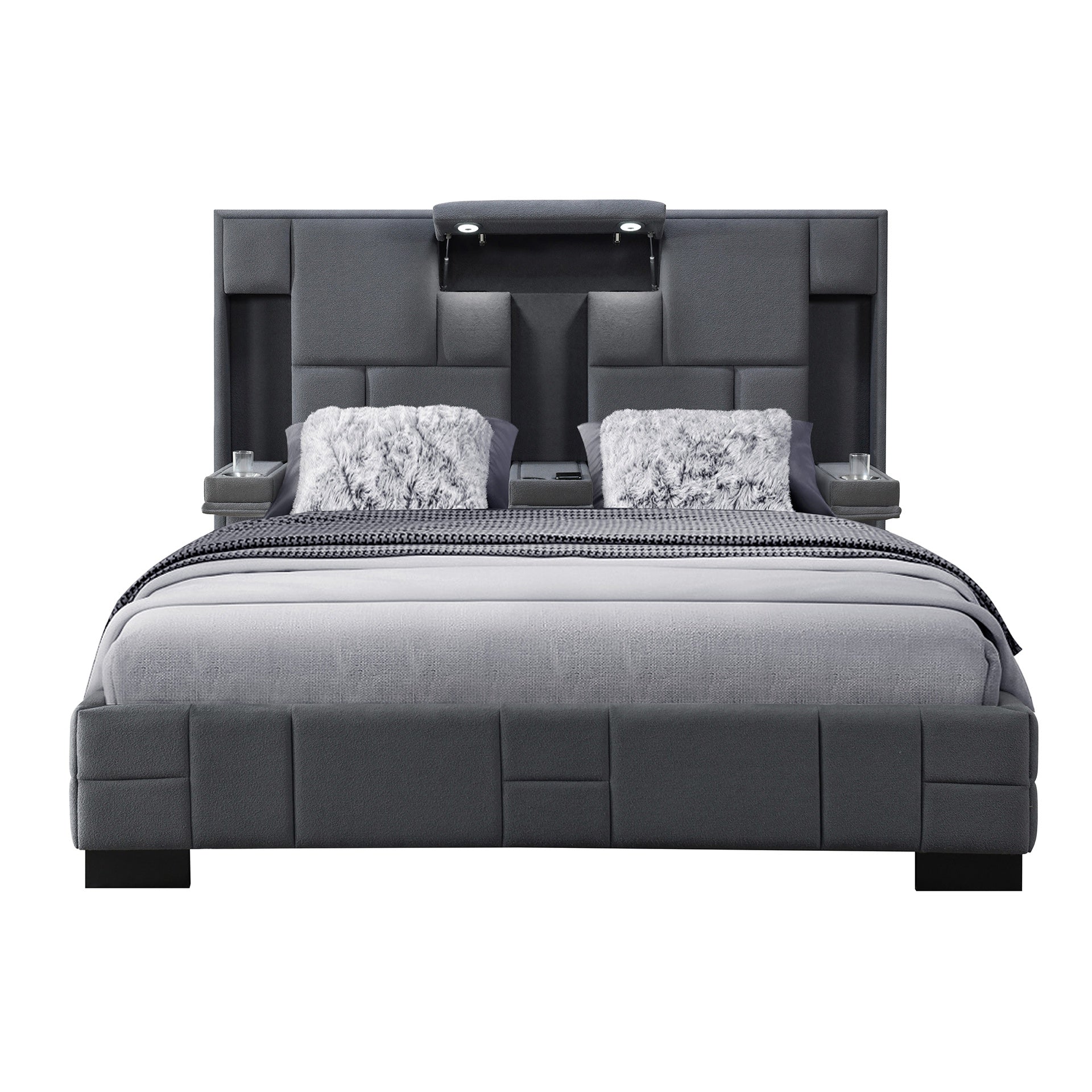 YARIS DARK GREY KING BED