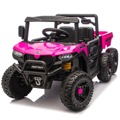24V 440W Kids Ride On Six-wheel Electric Dump Truck W/ PC 2.4G, 4WD,Upgraded anti-collision bar,Six-wheel Suspension, Bluetooth &with Music and Storie,Speeds 1.86-3.41 MPH for Kids Aged 3-5