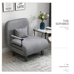 Folding sofa chair   grey