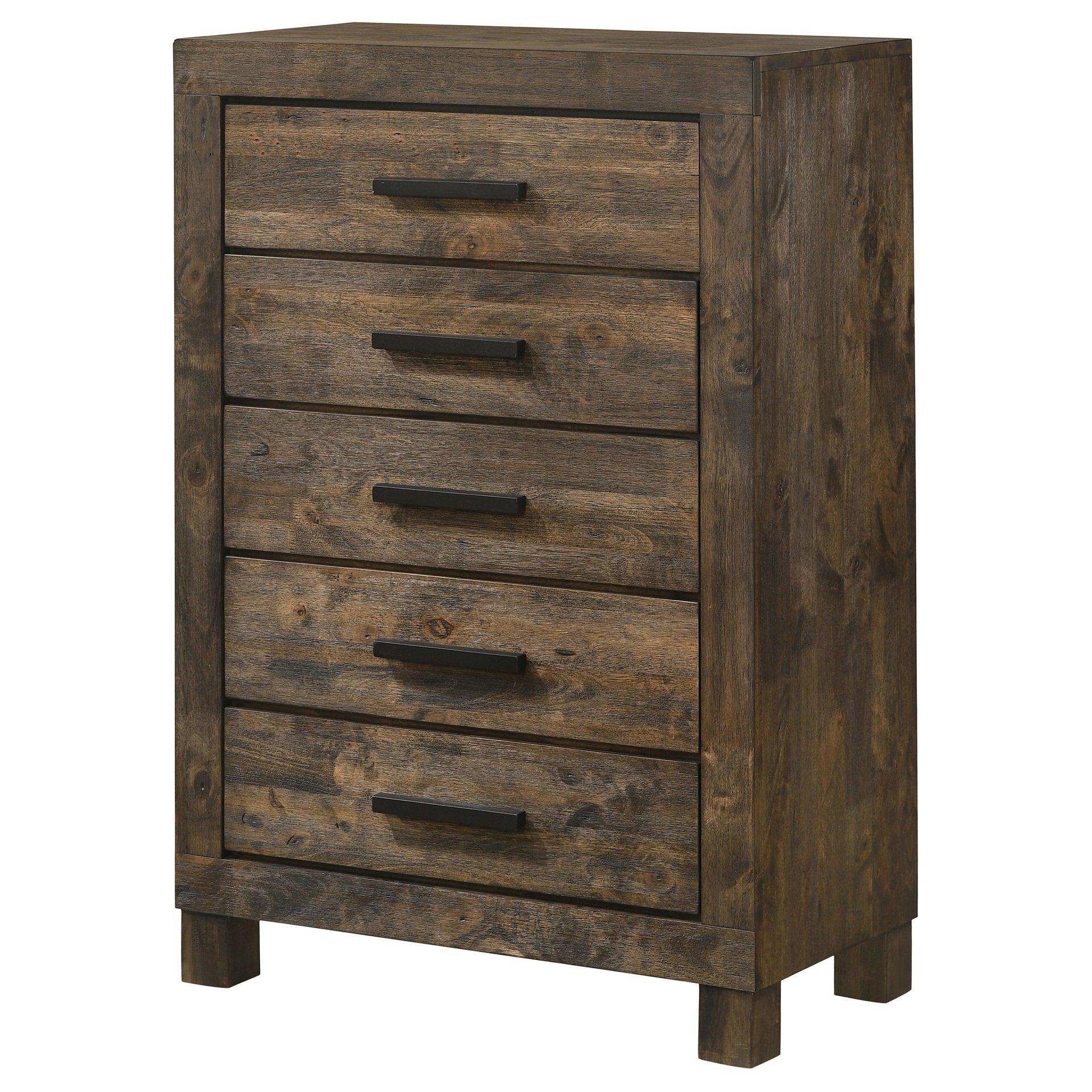 Bren Rustic Golden Brown 5-drawer Bedroom Chest