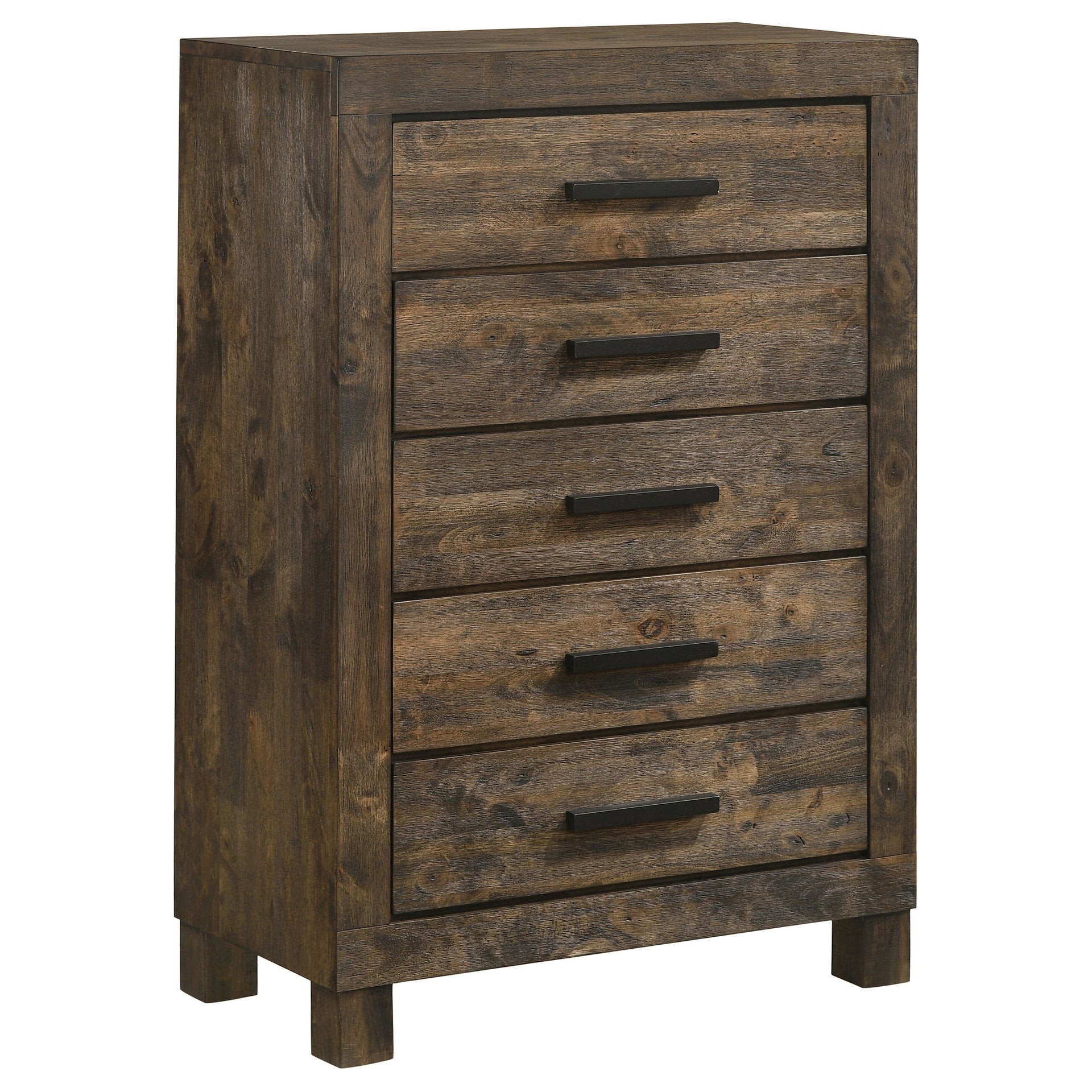 Bren Rustic Golden Brown 5-drawer Bedroom Chest