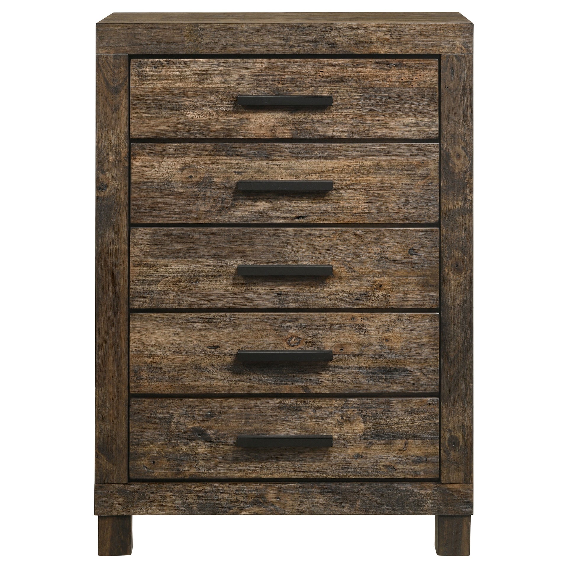 Bren Rustic Golden Brown 5-drawer Bedroom Chest