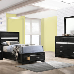 Annie Black 4-piece Twin Bedroom Set
