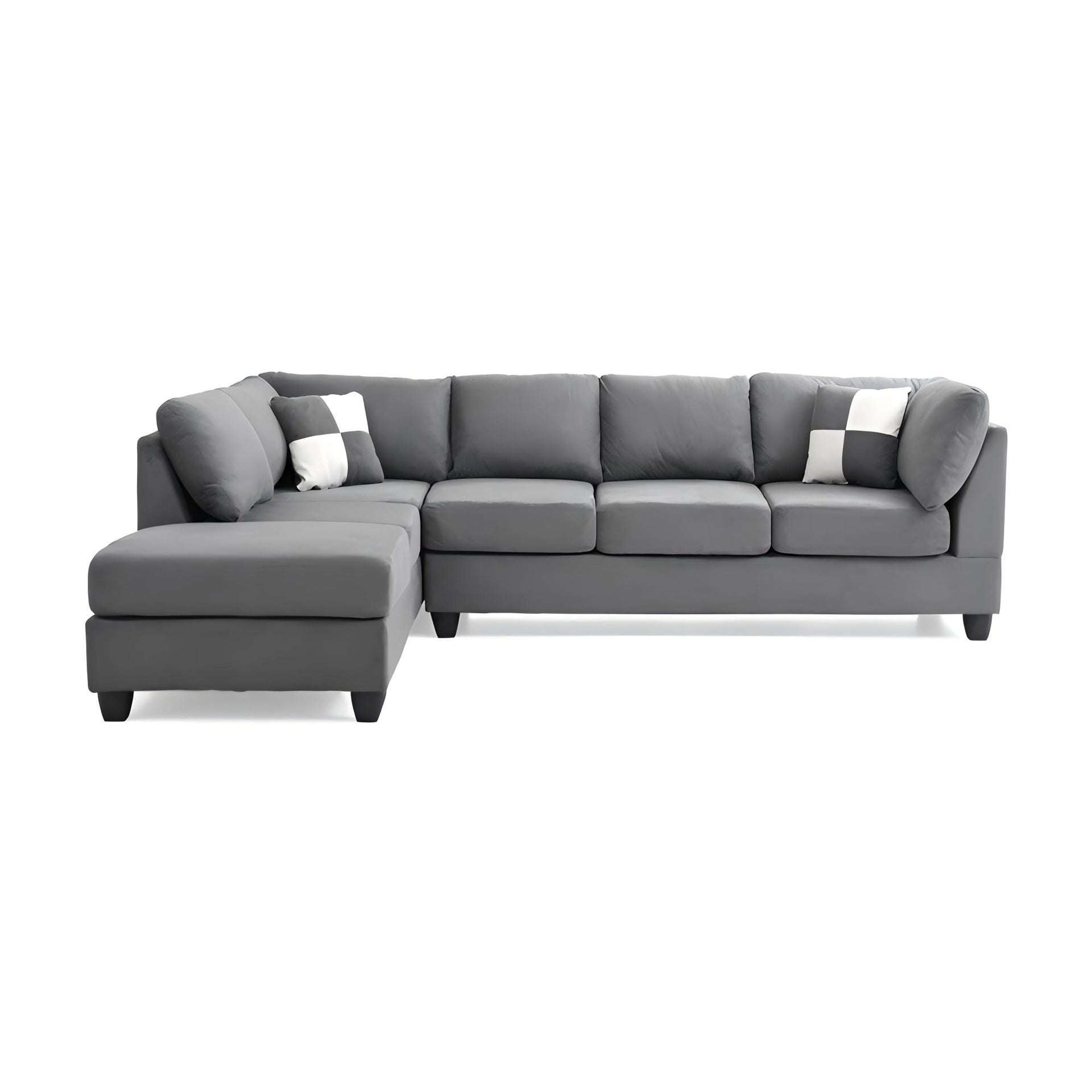 Malone G633B-SC Sectional ( 3 Boxes) , GRAY