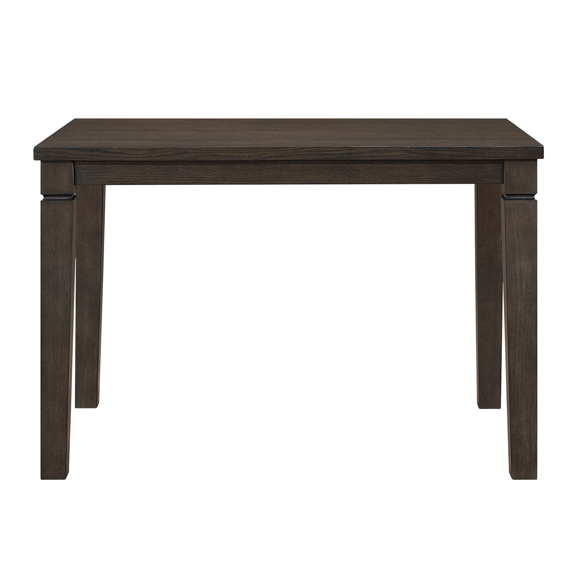Classic Dark Espresso Finish Counter Height Table with Removable Leaf Square Wooden Dining Furniture 1pc