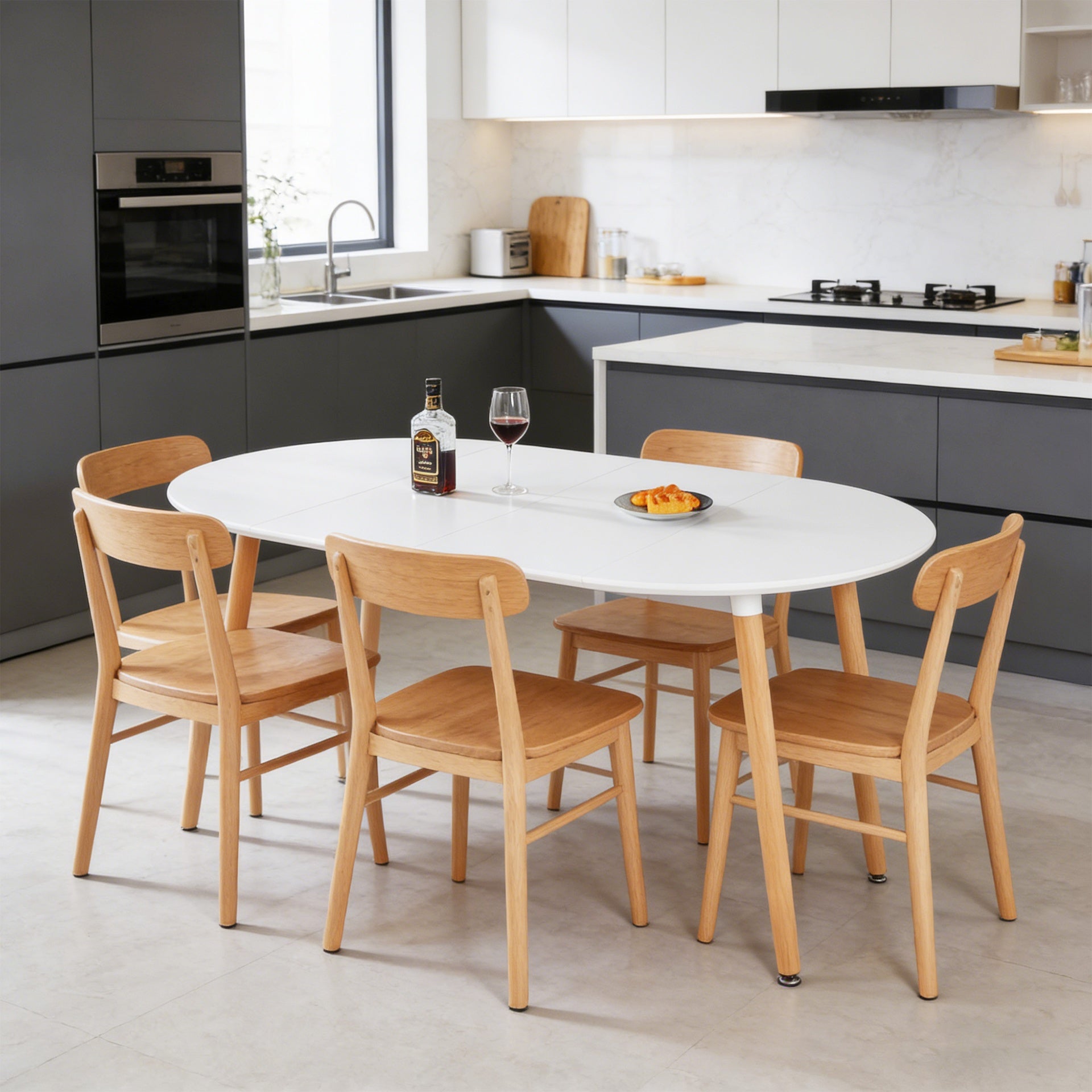 Extensible table,DINING TABLE,OFFICE TABLE,COFFEE TABLE,wood leg,100/140/180x100x75cm