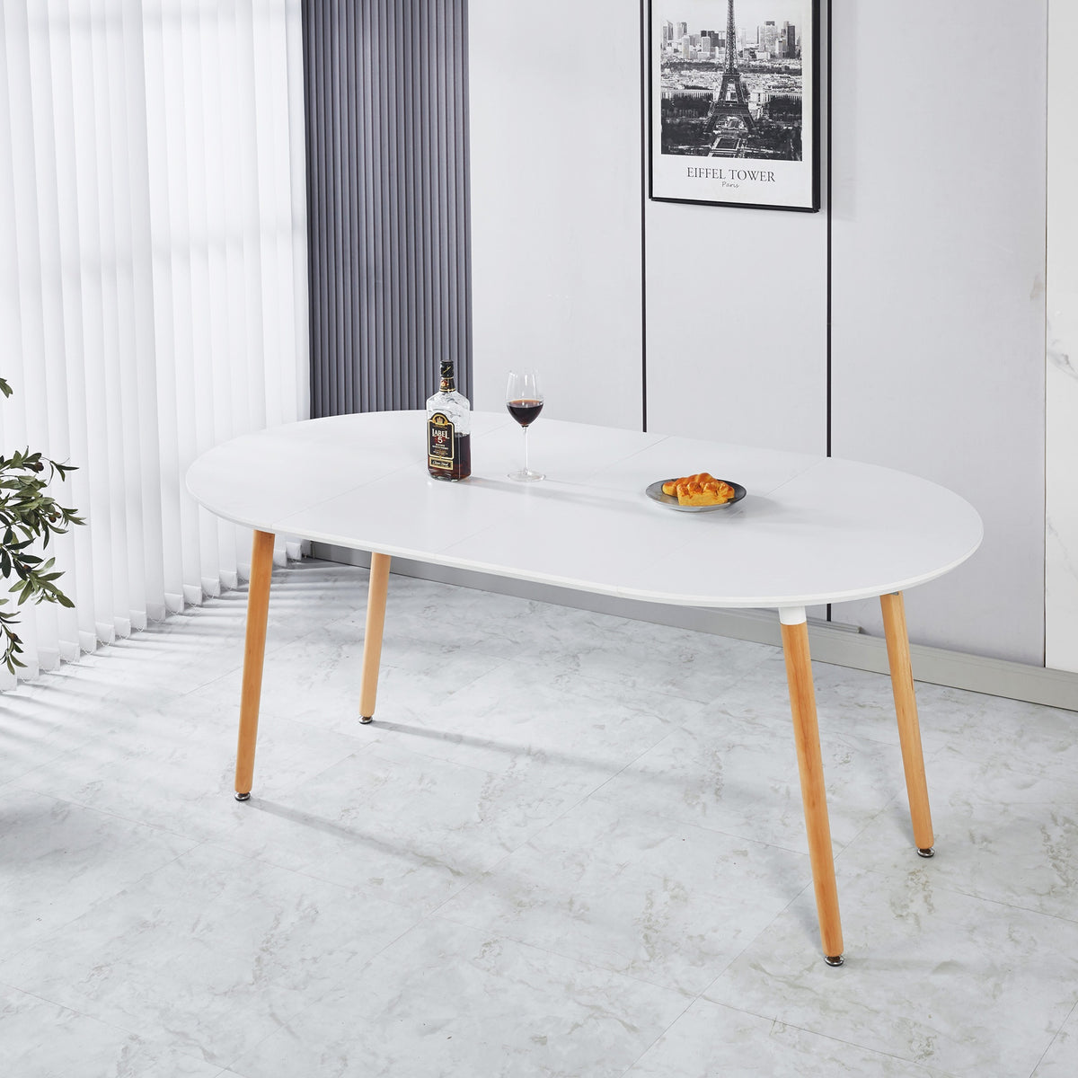 Extensible table,DINING TABLE,OFFICE TABLE,COFFEE TABLE,wood leg,100/140/180x100x75cm