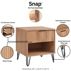 Nightstand in Golden Brown