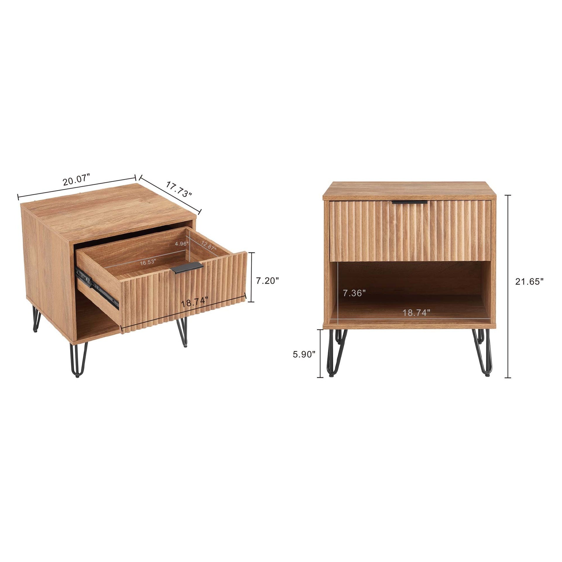 Nightstand in Golden Brown