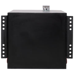 25 Gallon 12 Gauge Steel Hydraulic Fluid Reservoir Tank with Inlet 2" FNPT and Outlet 1-1/4" FNPT,Side Vertical-Mount, With Temp and Sight gauge, Black Color