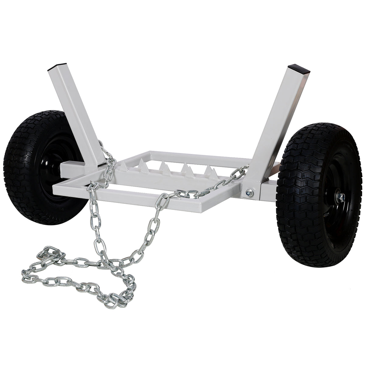 Heavy-Duty Log Dolly,log holder,white