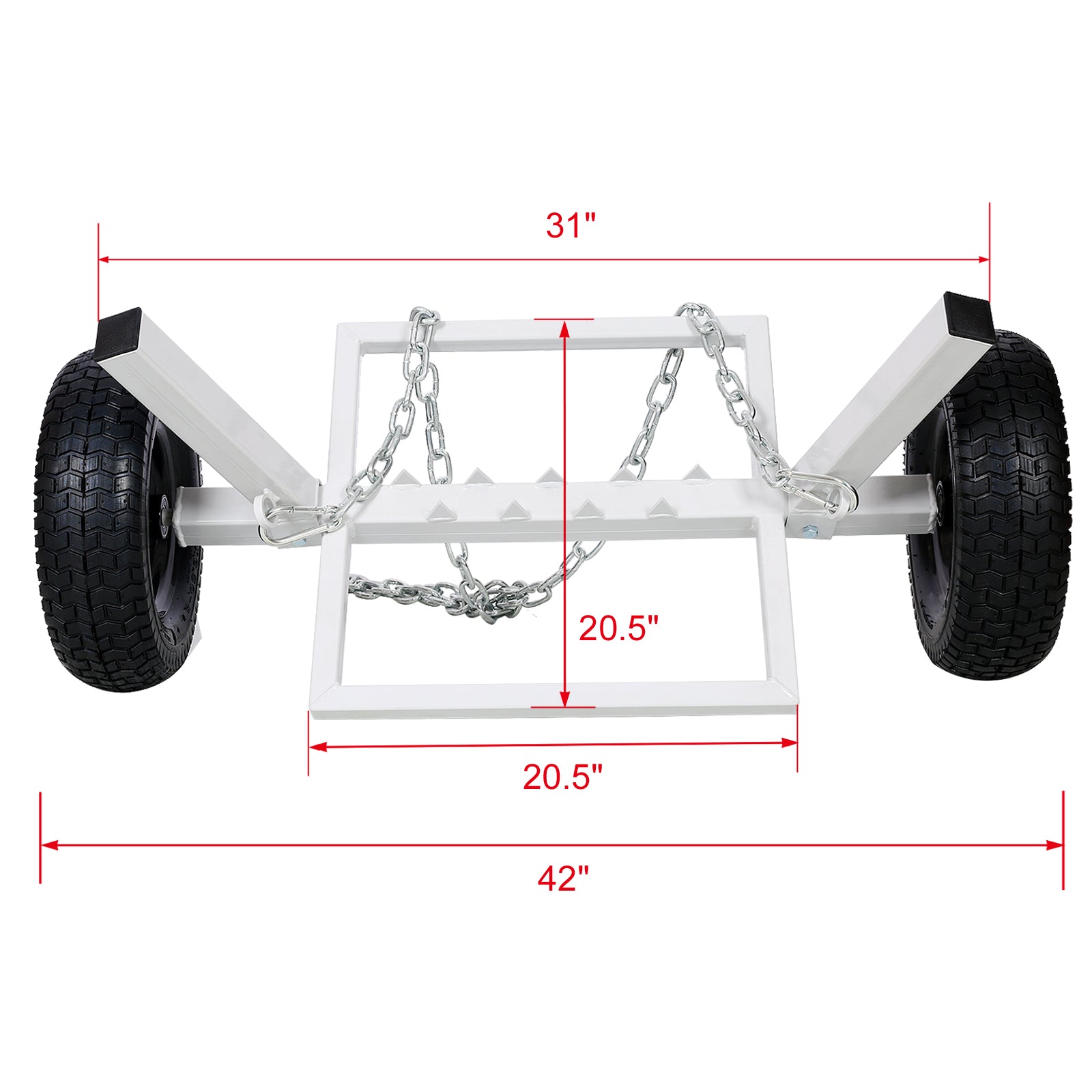 Heavy-Duty Log Dolly,log holder,white