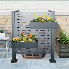 3ftx3ft Air Conditioner Fence for Outdoor Units,Metal Privacy Fence Cover, Perfect to Conceal Air Conditioning Units