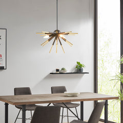 3-Light Spiked Chandelier