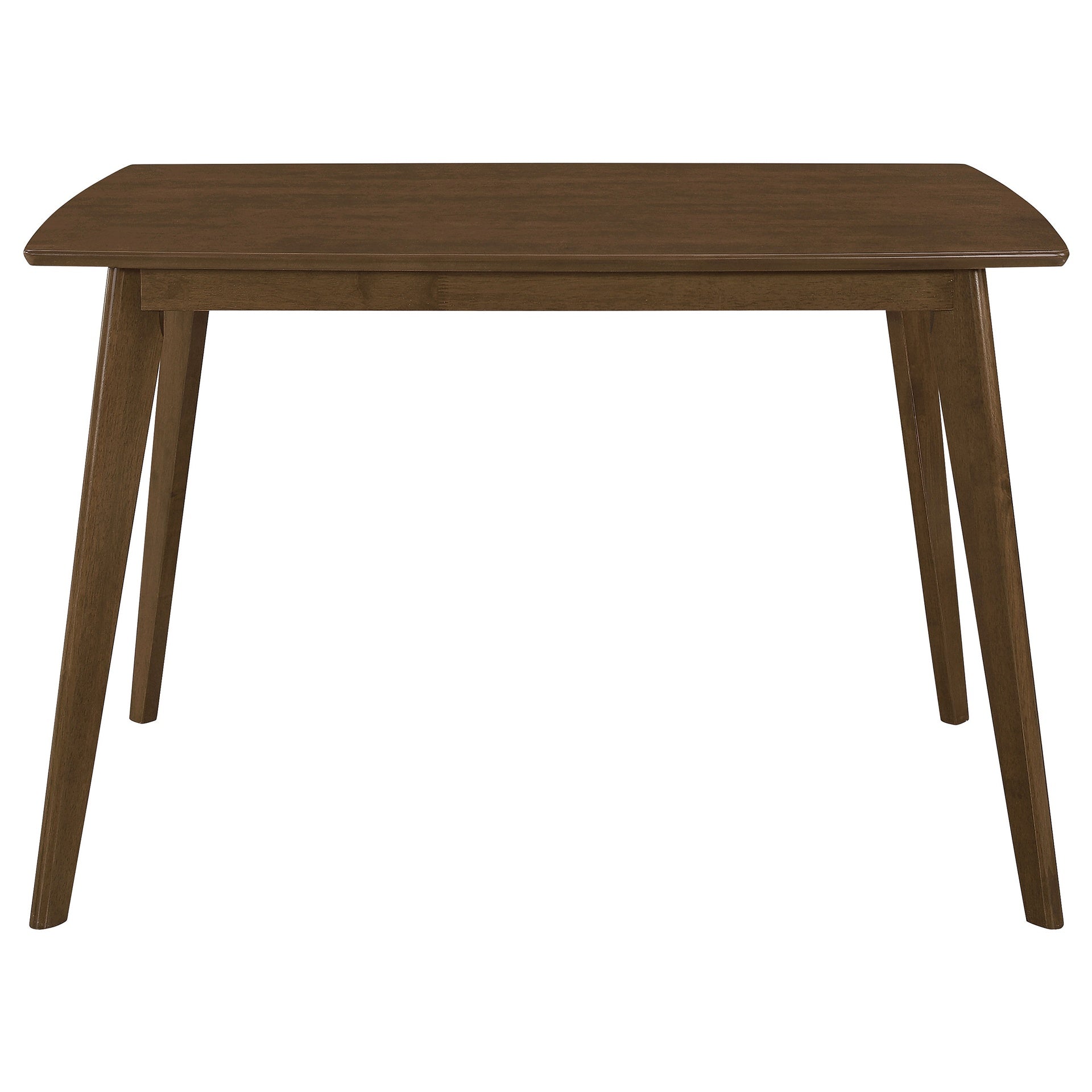 Retro Chestnut Dining Table with Angled Legs