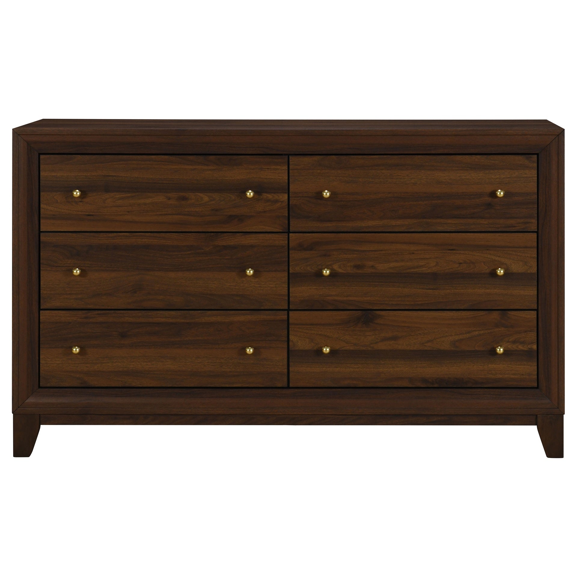 Anza Walnut 6-drawer Dresser Cabinet