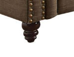 Aurelia Brown Linen Chair W/Pillow
