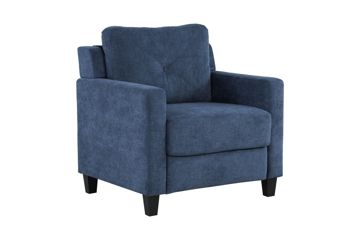 Horatio Navy Chenille Chair