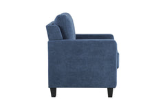 Horatio Navy Chenille Chair