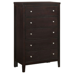 Payton Warm Brown 5-Drawer Chest