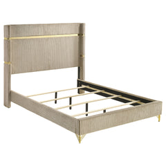 Malcolm Beige and White 4-piece Queen Bedroom Set