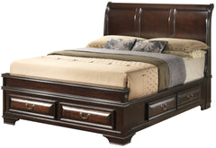 LaVita G8875A-QB Queen Storage Bed , Cappuccino