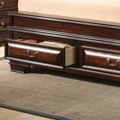 LaVita G8875A-QB Queen Storage Bed , Cappuccino