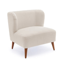 Veda Boucle Accent Chair - Milky White