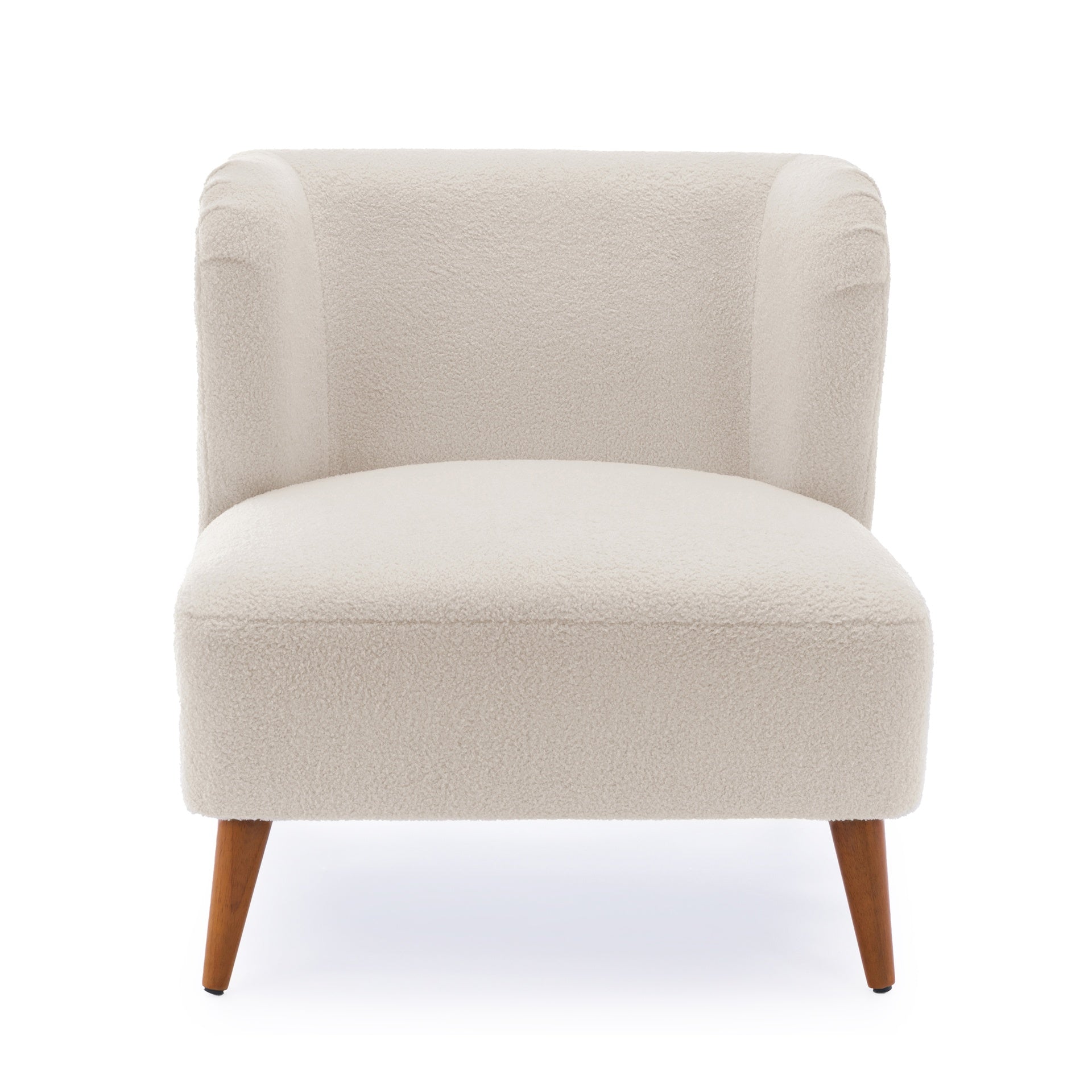 Veda Boucle Accent Chair - Milky White