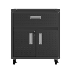 Rolling Garage Cabinet in Charcoal Gray