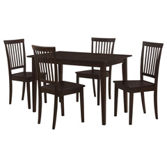 Stan Cappuccino 5-piece Dining Set