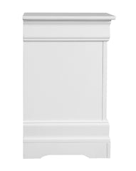 Elegant White Traditional Nightstand