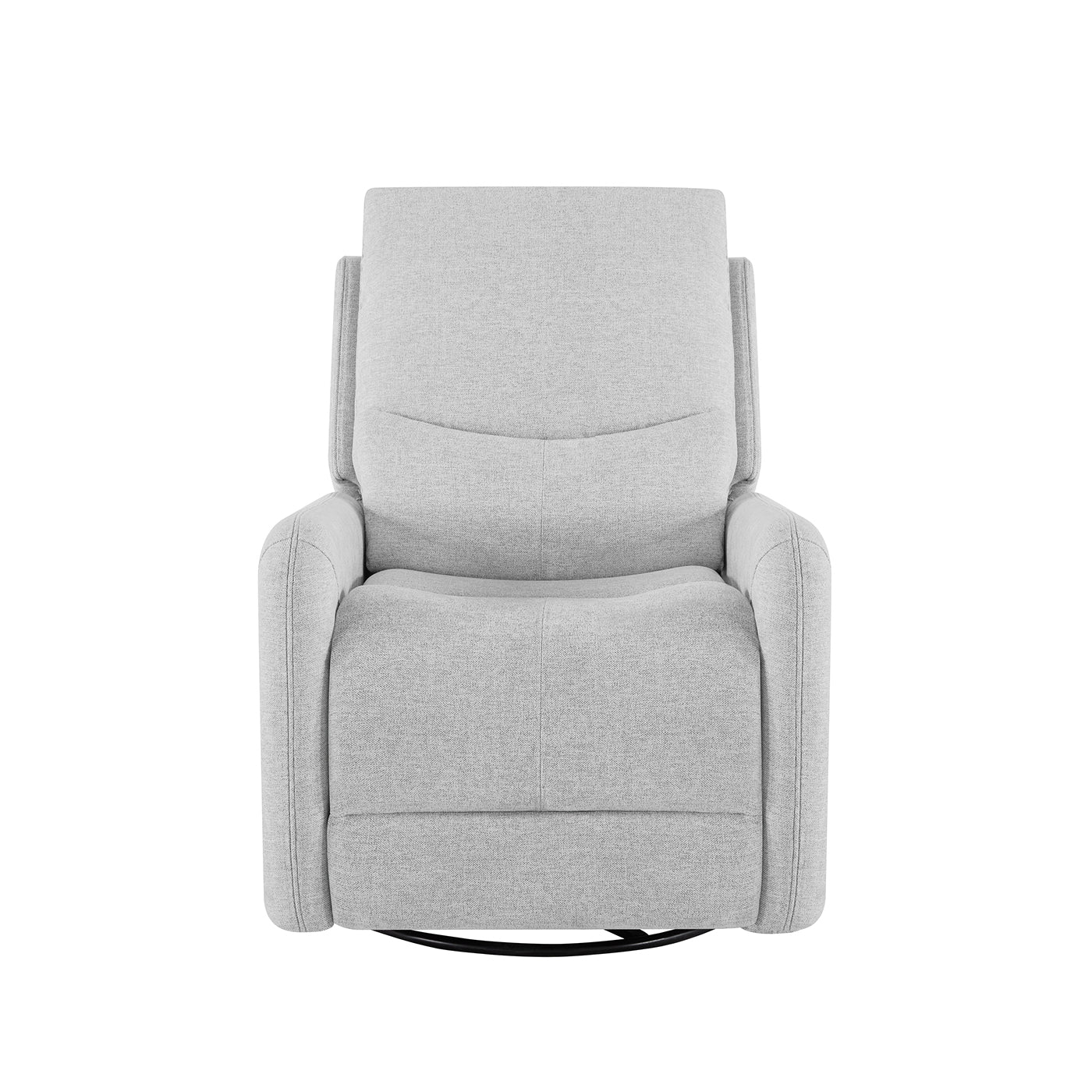 Dublin 30" Swivel Power Recliner Arm Chair Heathered Light Gray Polyester